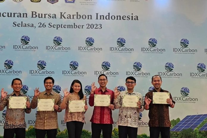 Momen peluncuran Bursa Karbon Indonesia. Sumber. Dok: Ig@andihendra89